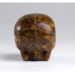 German amber Vanitas with skull - 18th century