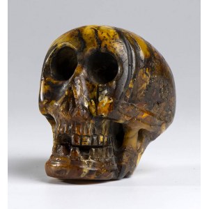 German amber Vanitas with skull - 18th century