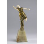 French bronze sculpture of a ballerina - signed OMERTH