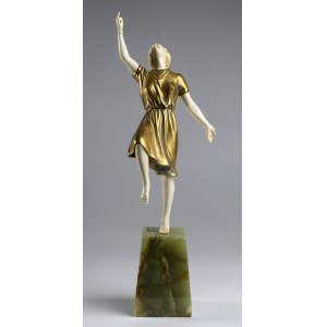 French bronze sculpture depicting a dancer - signed A. ALLIOT