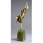 French bronze sculpture depicting a dancer - signed A. ALLIOT