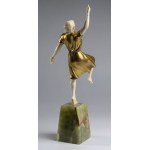 French bronze sculpture depicting a dancer - signed A. ALLIOT