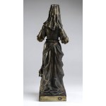 French bronze sculpture of a lady - signed S. OMERTH