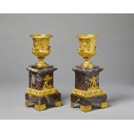 Pair of French bronze vase - late 18th early 19th century