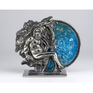 Italian sculpture in bronze, silver and enamel - 1987, STUDIO DEL CAMPO