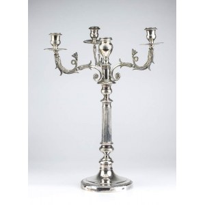 Italian silver candelabrum - 1872-1935