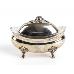 Italian silver sugar pot - Turin 19th century, mark of CARLO BALBINO