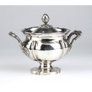 Italian silver sugar bowl - Kingdom of Sardinia, Turin 1824-1872