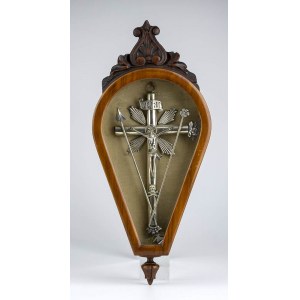 Italian silver crucifix - 19th century
