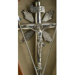 Italian silver crucifix - 19th century