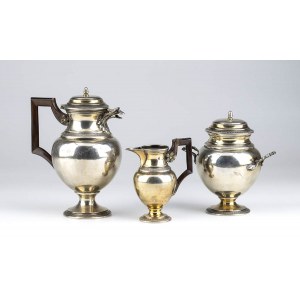 French sterling silver tea service - Paris, late 19th century.