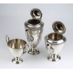 English Victorian sterling silver tea service - London 1868, mark of JOHN, EDWARD, WALTER & JOHN BARNARD (BARNARD & SONS LTD)