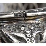 English Georgian silver and crystal centrepiece - London 1799, master silversmith WIILIAM PITTS & JOSEPH PREEDY