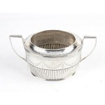 English Victorian sterling silver sugar basket - London 1883, marks of argentieri HOLLAND, ALDWICNKLE & SLATER