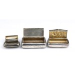 Lot consisting of three snuff boxes - late 19th early 20th century