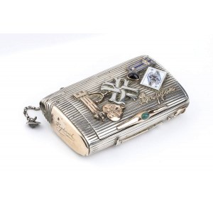 Russian silver cigarette case - St Petersburg 1875