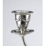 German silver candelabra - late 19th - early 20th century