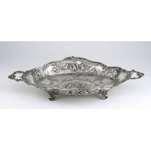 German silver basket - late 19th - early 20th century