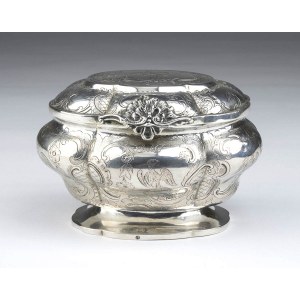 German silver box - 19th century