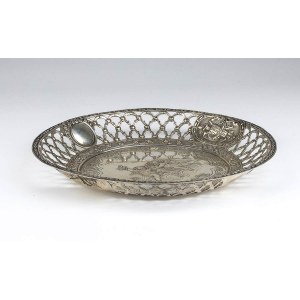 German silver basket - late 19th century