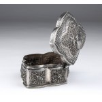 Polylobate silver box - Burma, 19th century