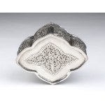 Polylobate silver box - Burma, 19th century