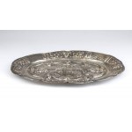 Oval silver tray - Southeast Asia, early 20th century