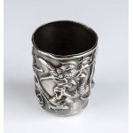 Chinese silver goblet - early 20th century
