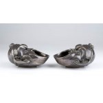 Pair of American sterling masks - 1902-1907, mark of TIFFANY & Co.