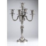Pair of French silver candelabra - Paris, early 20th century, mark of TETARD FRÈRES