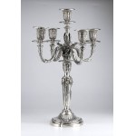 Pair of French silver candelabra - Paris, early 20th century, mark of TETARD FRÈRES