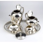 Dutch Art Deco silver tea and coffee set - mark of MARCENARO