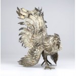 Italian silver rooster - 20th century