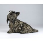 Silver sculpture of a poodle - 20th century