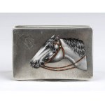 Italian silver and enamel snuff box - early 20th century