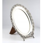 Pair of italian silver table frame mirror - 20th century