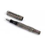 AURORA: sterling silver fountain pen, 18k gold nib