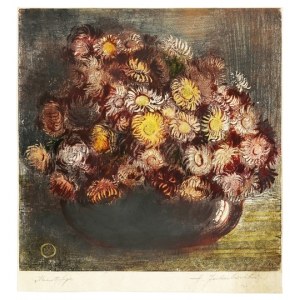 JAKUBOWSKI Stanislaw (1885-1964) - Flowers in a vase.