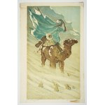 LASZENKO Alexander (1883-1944) - Bedouin on a camel. (Sandstorm).