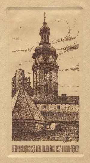 MĘKICKI Rudolf (1887-1942) - Kościół św. Andrzeja we Lwowie.