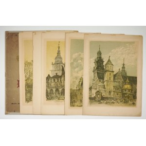 GUMOWSKI Jan (1883-1946) - Kraków. Zeszyt 1. Kraków 1929. Litogr. Fr. Zielińskiego i Sp. folio, tabl. 6....