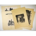 SUCHANEK Antoni (1901-1982) - Ruinen des alten Warschaus [10 Autolithographien, unvollständige Grafikmappe].