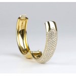 DAMIANI: gold diamond bangle bracelet