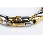 BULGARI: gold steel necklace
