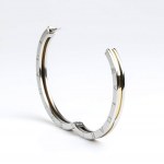BULGARI Bzero collection: gold steel rigid band bracelet