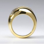 POMELLATO: gold diamond band ring