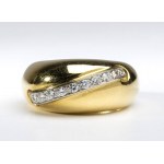 POMELLATO: gold diamond band ring