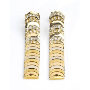 CHIMENTO: gold diamond drop earrings