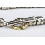 POMELLATO DODO collection: sterling silver and yellow gold grainy necklace