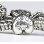 PANDORA: sterling silver charms bracelet